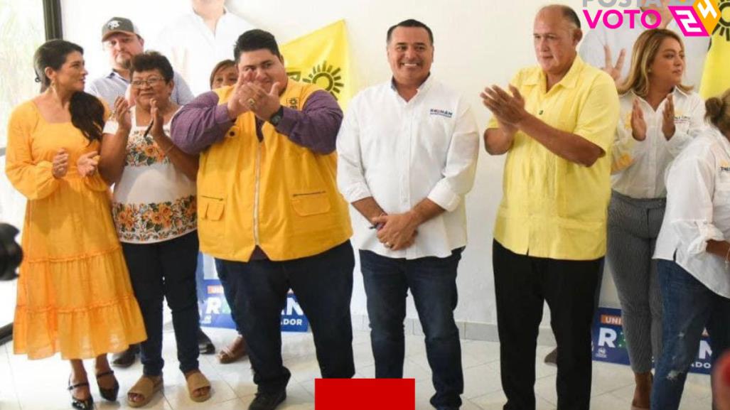 Dirigentes del PRD en Yucatán se unen al proyecto del candidato Renan Barrera