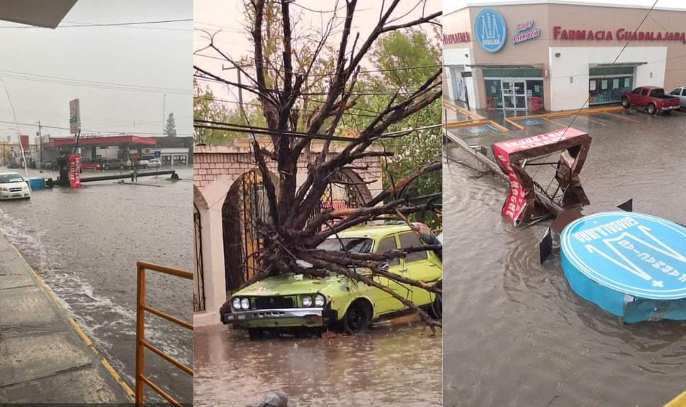 Fuerte tormenta y vientos causan graves daños materiales en Sabinas