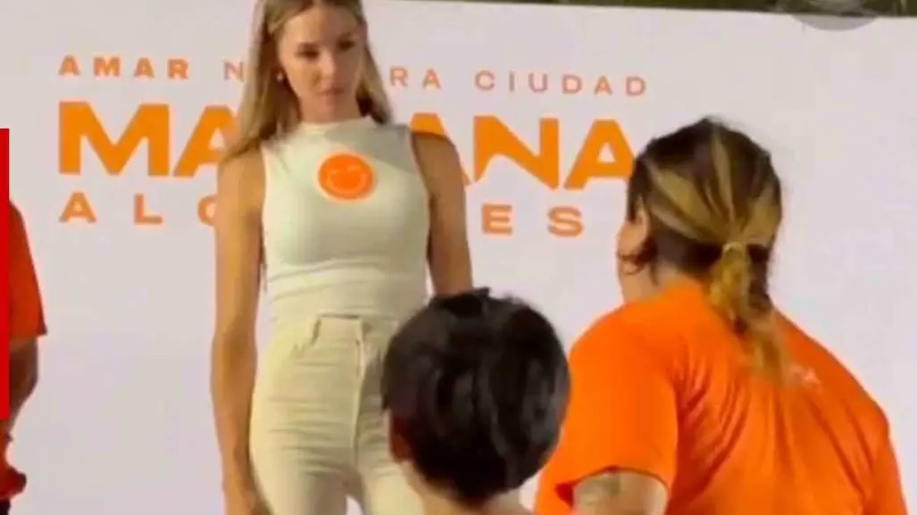 Mariana Rodríguez rescata a niños drogados en mitin