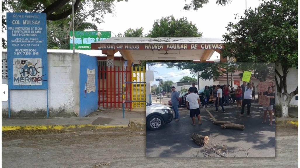 Bloquean la Avenida Xoclán en protesta por un árbol