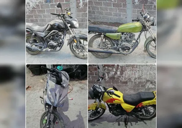 Recuperan motocicletas robadas en Teoloyucan