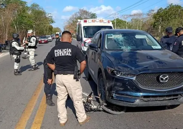 Ciclista arrollado en Valladolid es trasladado en helicóptero a Mérida