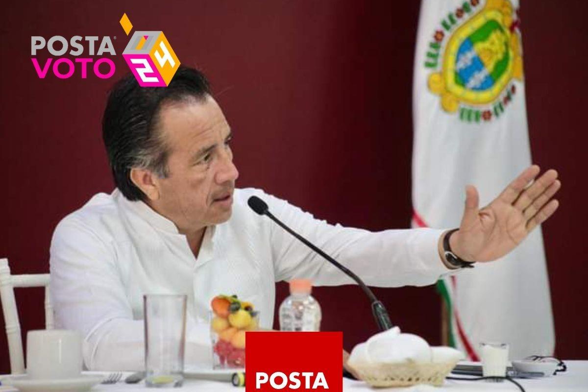 Cuitláhuac García, gobernador de Veracruz. Foto: X @CuitlahuacGJ