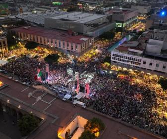 Cierre de campaña de Claudia Sheinbaum en Jalisco. Foto tomada de: X @Claudiashein