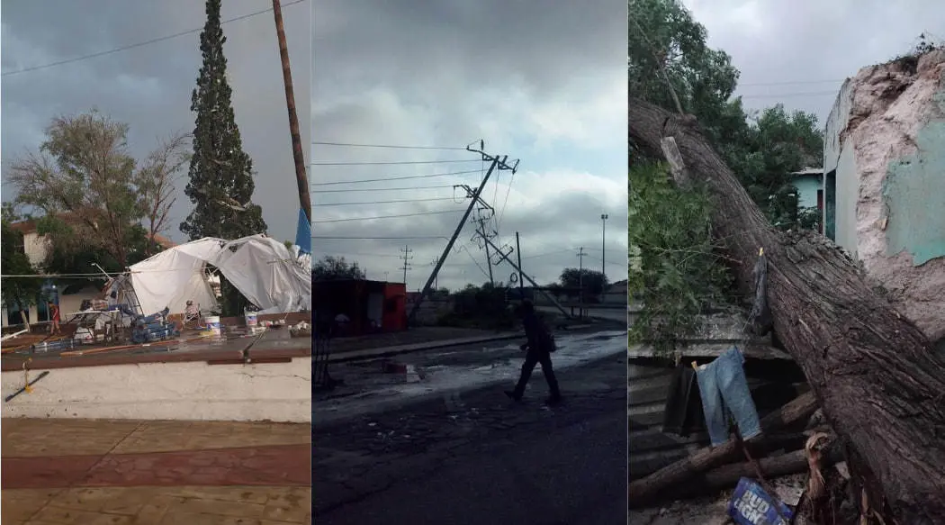 En el ejido Purísima, específicamente en el predio El Coyote, las 15 viviendas afectadas sufrieron desperfectos significativos. (Fotografía: Redes sociales)