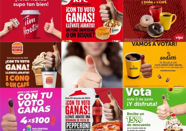 ¿Bebida y comida gratis por ir a votar? ¡Eso me interesa!