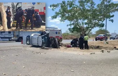 Accidente en Periférico de Mérida: Conductor dormita y choca contra árbol