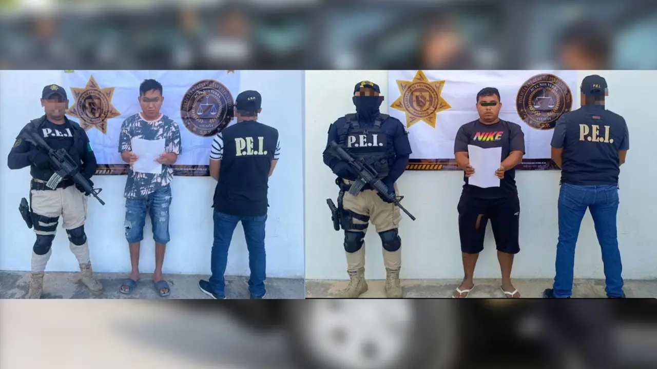 Los señalados fueron detenidos por agentes de al SSP y la FGE Foto: Cortesía