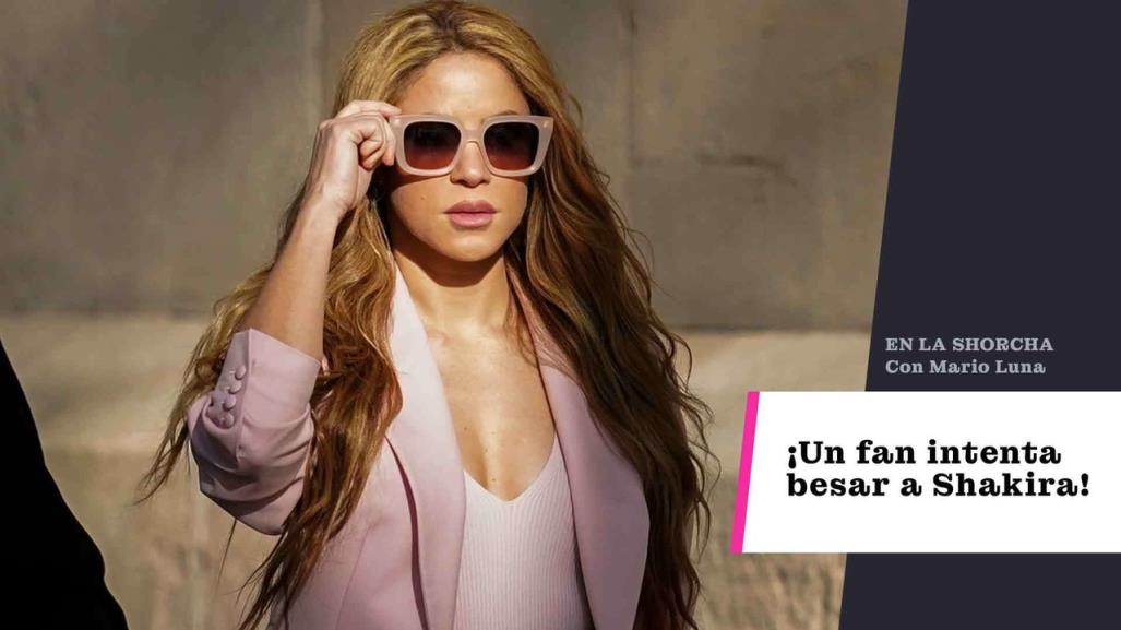 ¡Un fan intenta besar a Shakira!