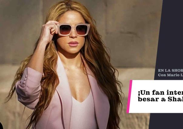 ¡Un fan intenta besar a Shakira!