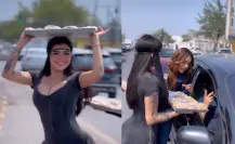 Sorprende Karely Ruiz vendiendo pays en Guadalupe (VIDEO)