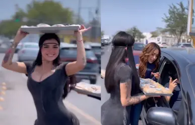 Sorprende Karely Ruiz vendiendo pays en Guadalupe (VIDEO)