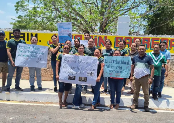 Maestros de más de 500 escuelas de Yucatán continúan con paro laboral