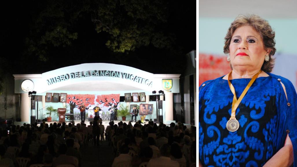 Museo de la Canción Yucateca homenajea a María Medina por 50 años de trayectoria