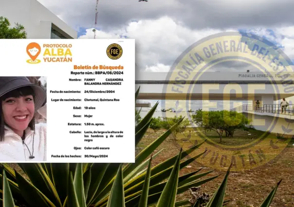 Activa el Protocolo Alba: Buscan a joven universitaria desaparecida en Mérida