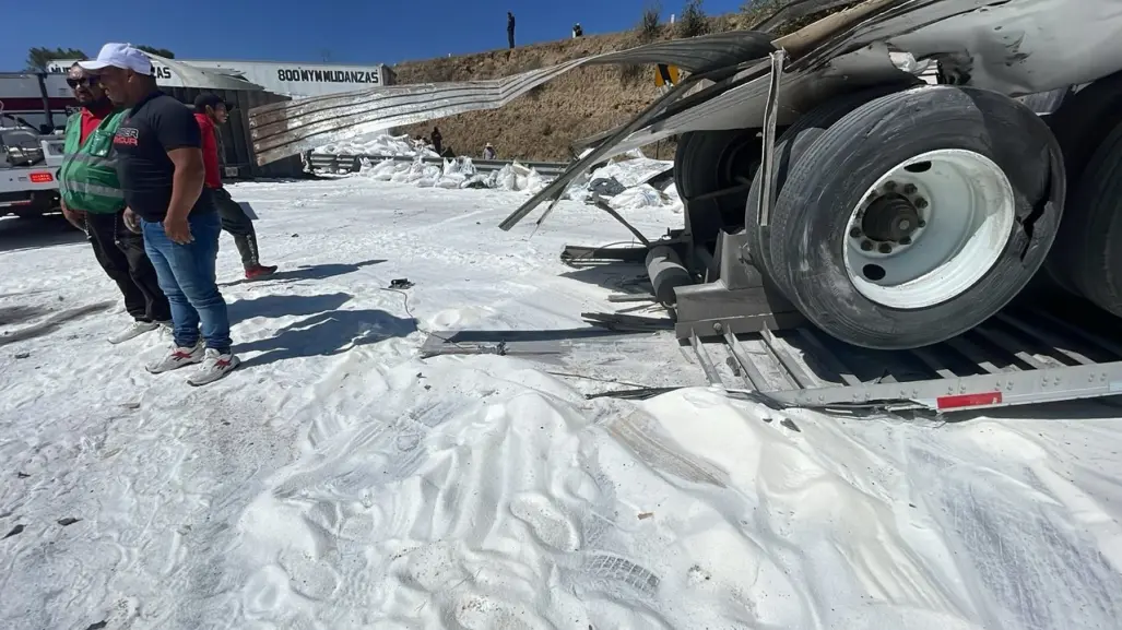 ¡Precaución! Reportan fuerte choque en la autopista México-Puebla