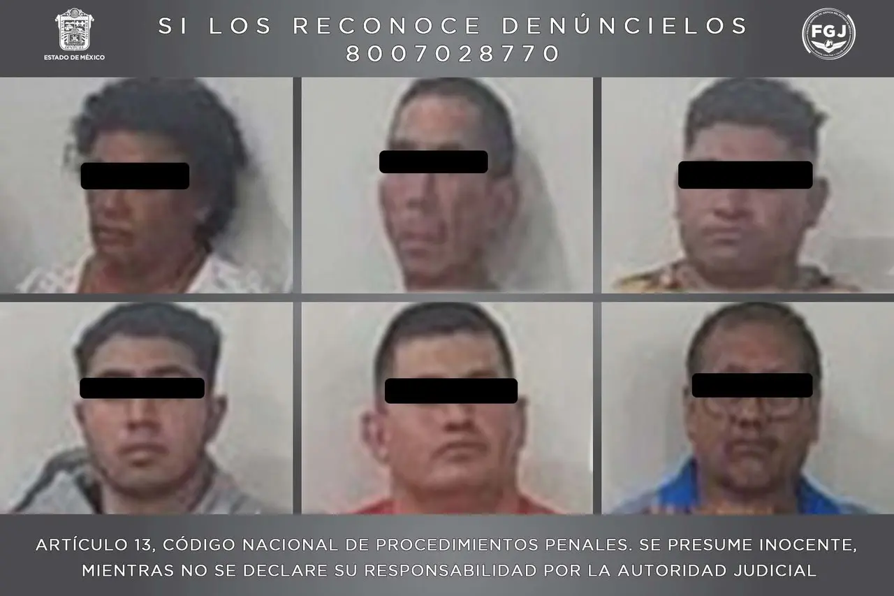 Probables generadores de violencia y aseguraron narcóticos. Imagen: FGJEM