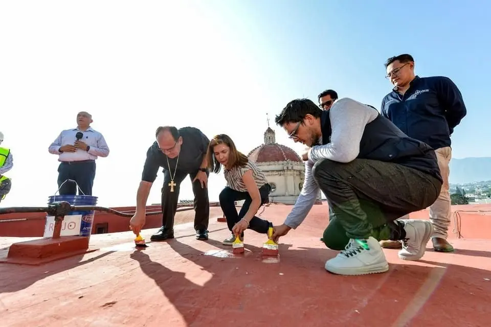 La intención es continuar de manera progresiva con los trabajos de rehabilitación de la catedral. (Fotografía:  Diócesis de Saltillo)