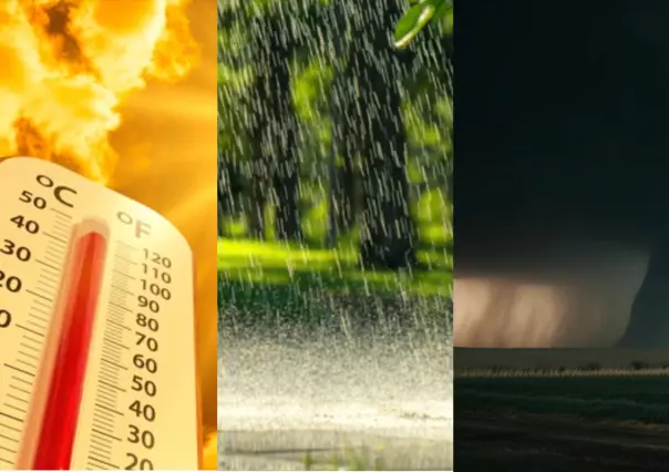 Trece estados arriba de los 45 °C, formación de torbellinos y lluvias en México
