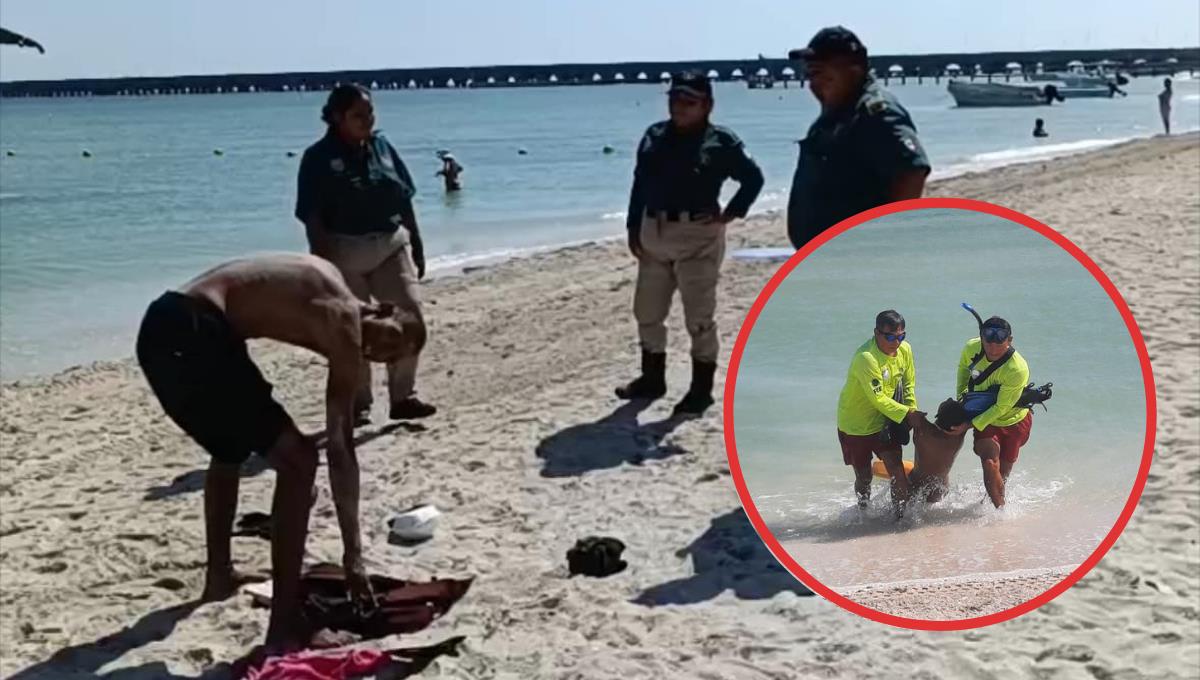 El hombre había sido retirado de la playa una hora antes de lo sucedido Foto: Especial