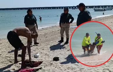 Turista se salva de morir ahogado en el puerto de Progreso