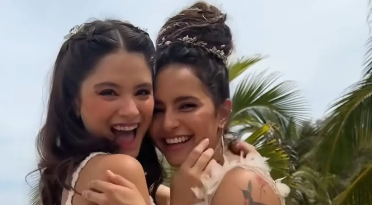 Los personajes interpretados por Ariana Saavedra y Alejandra Zaid contrajeron nupcias en Marea de Pasiones. Foto: Televisa