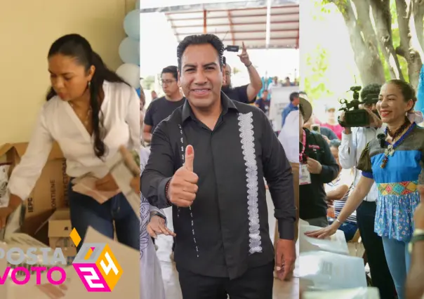 Candidatos a la gubernatura de Chiapas emiten su voto y enaltecen la democracia