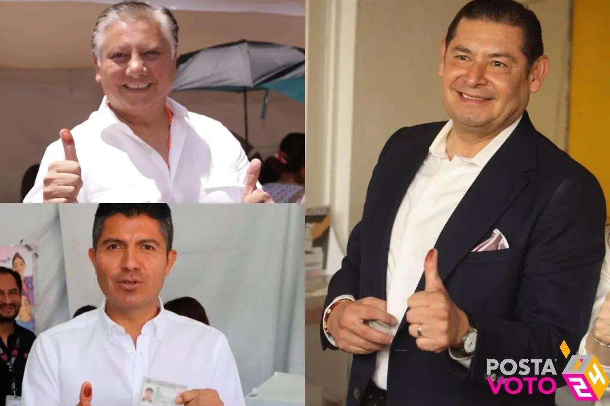 Eduardo Rivera Pérez, Alejandro Armenta Mier y Fernando Morales Martínez acudieron a emitir su voto Foto: Especial