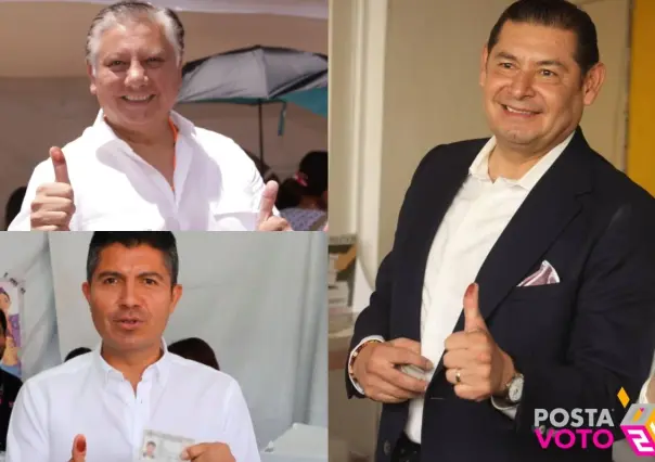 Elecciones 2024: Candidatos a la gubernatura de Puebla emiten su voto