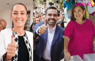 Así votaron candidatos a la presidencia de México: Sheinbaum, Máynez y Gálvez