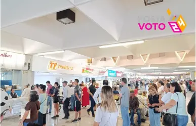 Caos en la central de autobuses de Ciudad Victoria durante elecciones