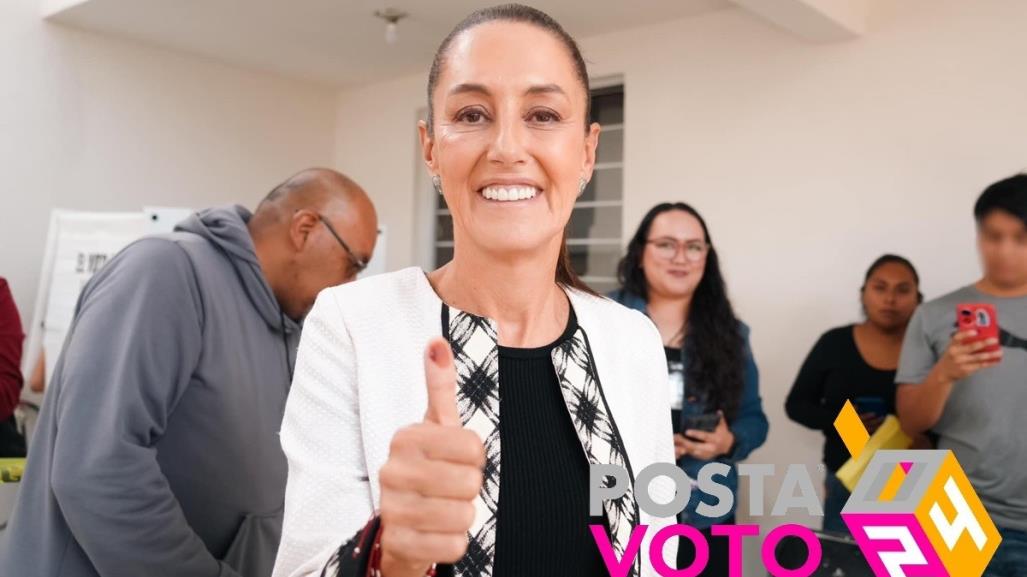 Claudia Sheinbaum ejerce su voto en Tlalpan