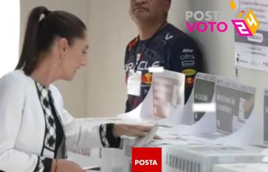 Vota Claudia Sheinbaum en la delegación Tlalpan