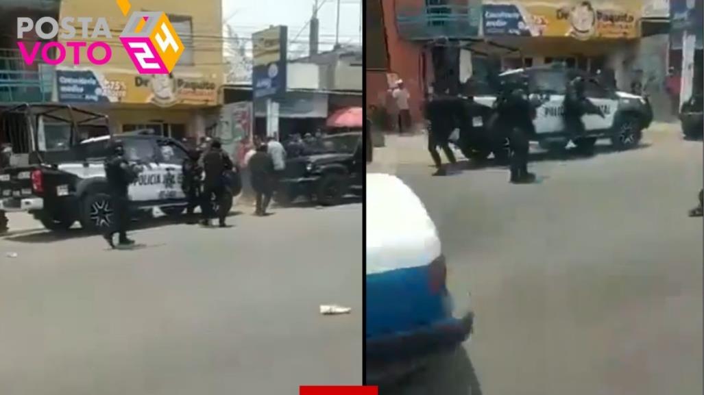 Reportan enfrentamiento a balazos entre policía de Oaxaca y grupo de choque