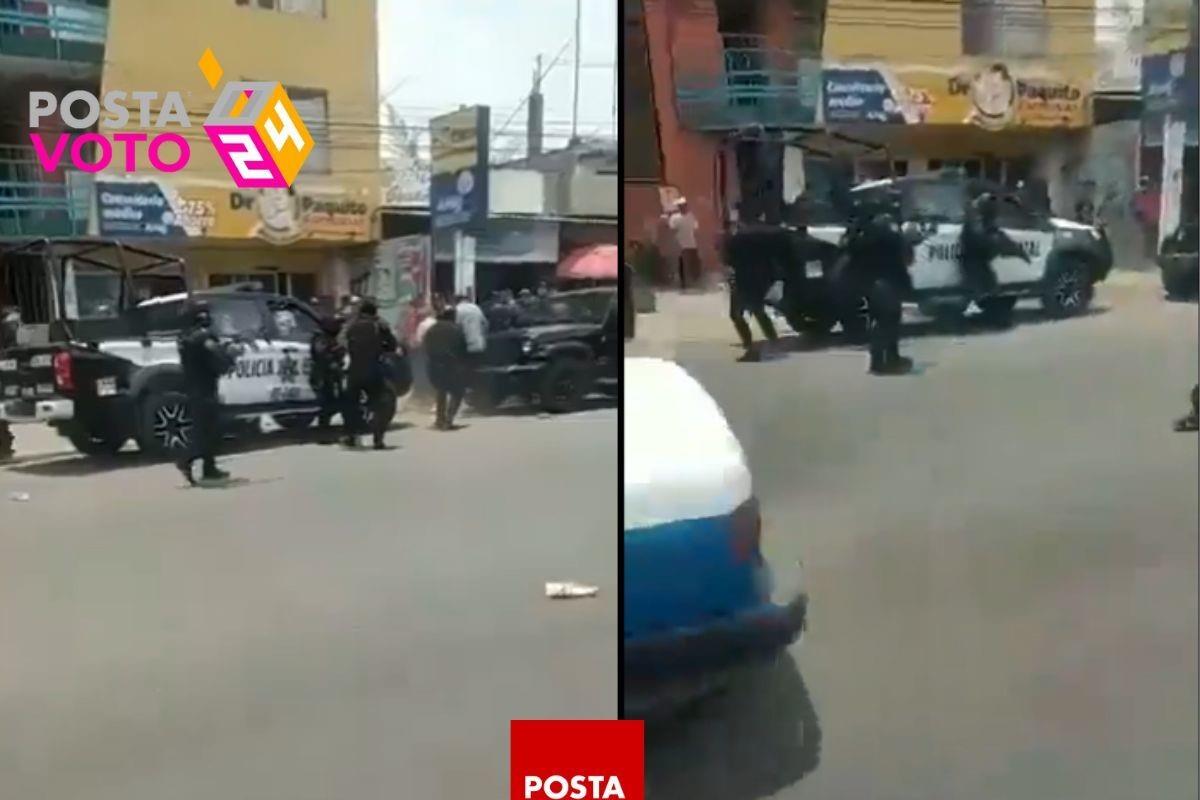 Al menos tres heridos en enfrentamiento a balazos en casa de campaña de candidato en Oaxaca. Foto: POSTA