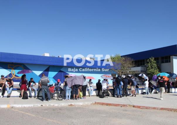 Hasta 6 horas bajo el sol para votar: ciudadanos se protegen con sombrillas