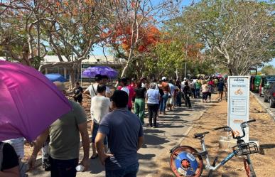 Yucatecos enfrentan el calor y salen a votar