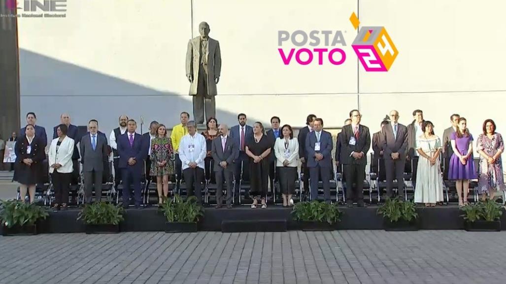 Inicia ceremonia del INE, previo a jornada electoral 2024