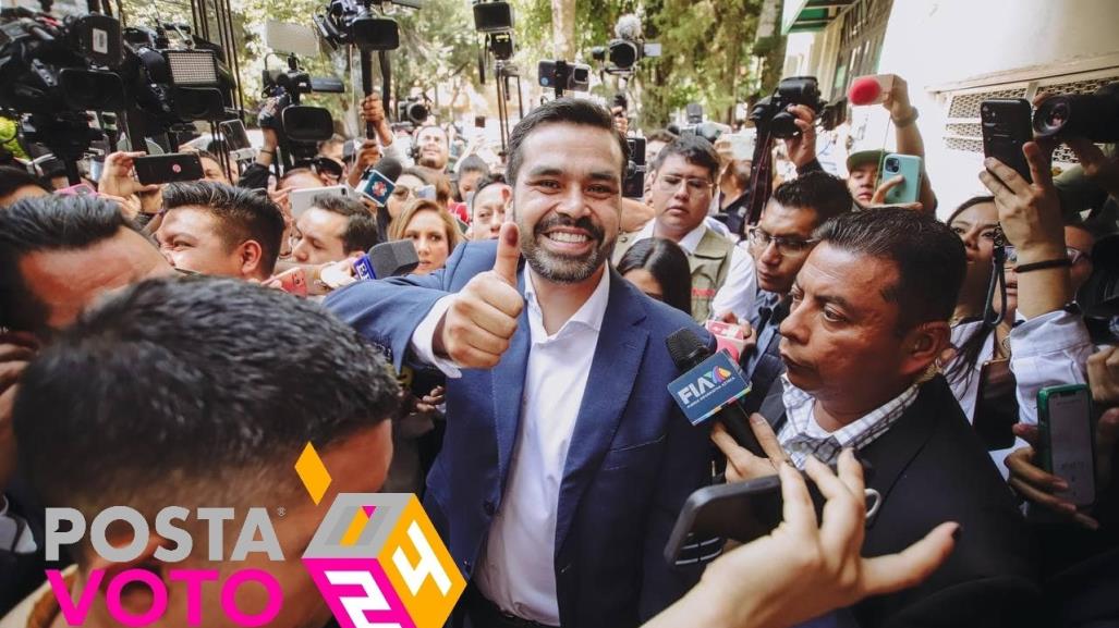 Emite Jorge Álvarez Máynez su voto en la alcaldía Cuauhtémoc