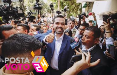 Emite Jorge Álvarez Máynez su voto en la alcaldía Cuauhtémoc