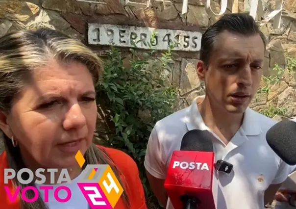 Luis Donaldo Colosio y Martha Herrera emiten su voto; confían en triunfo naranja