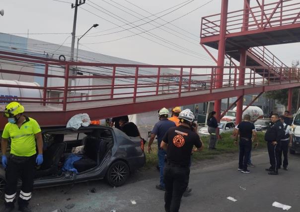 Muere hombre tras accidente vial en Apodaca