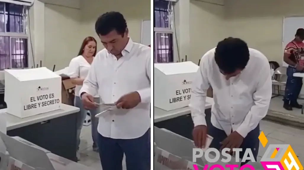 Tamaulipas: Captan a ex alcalde de Morena votando por el PAN