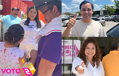 Votan candidatos a alcaldía de Mérida y gobernadora de Yucatán, Vida Gómez