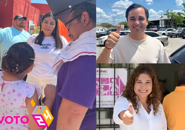Votan candidatos a alcaldía de Mérida y gobernadora de Yucatán, Vida Gómez