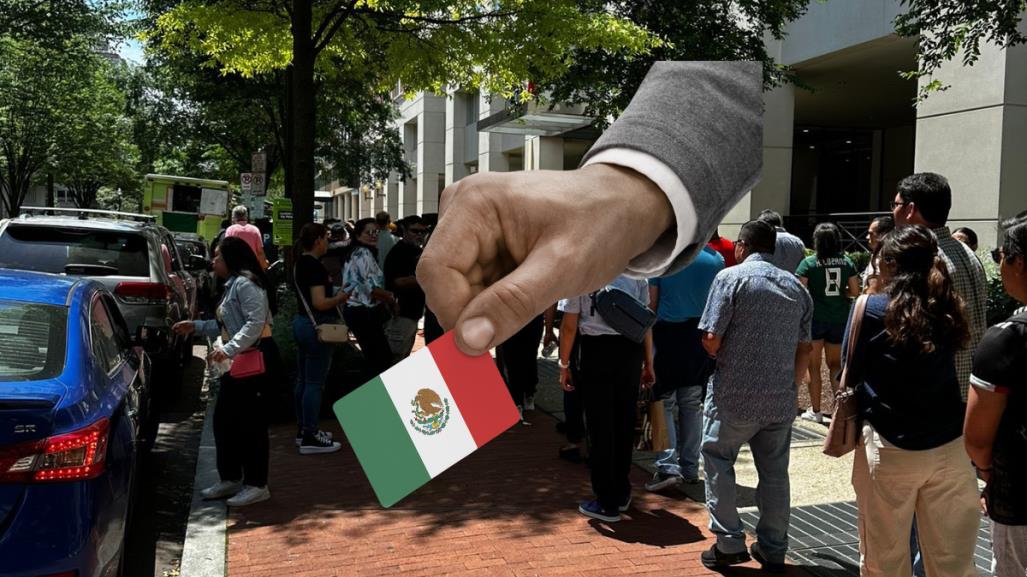 #VIDEO: Mexicanos cantan Cielito lindo antes de votar en Washington y París