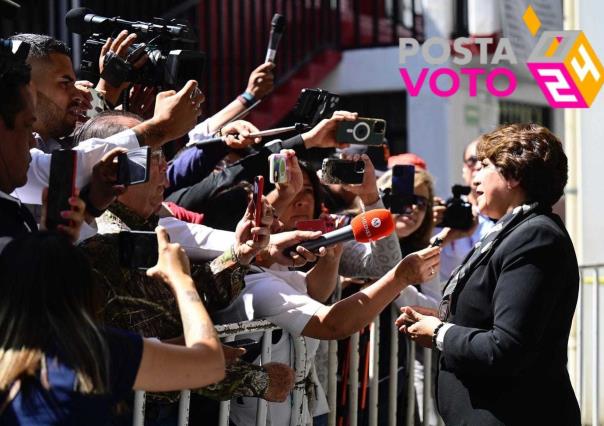 Delfina Gómez destaca participación ciudadana en jornada electoral