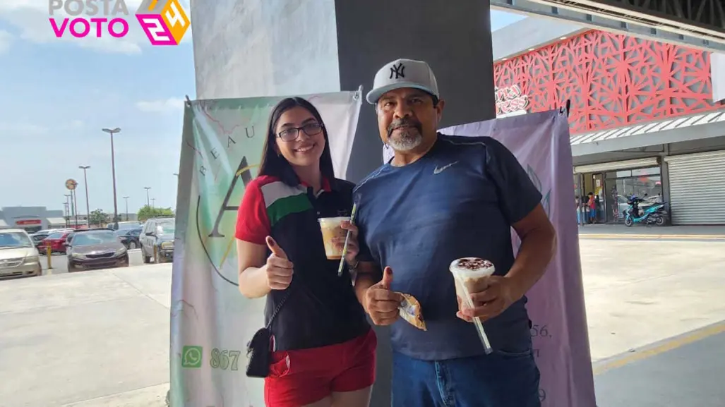 Emprendedoras de Nuevo Laredo incentivan el voto regalando café frío