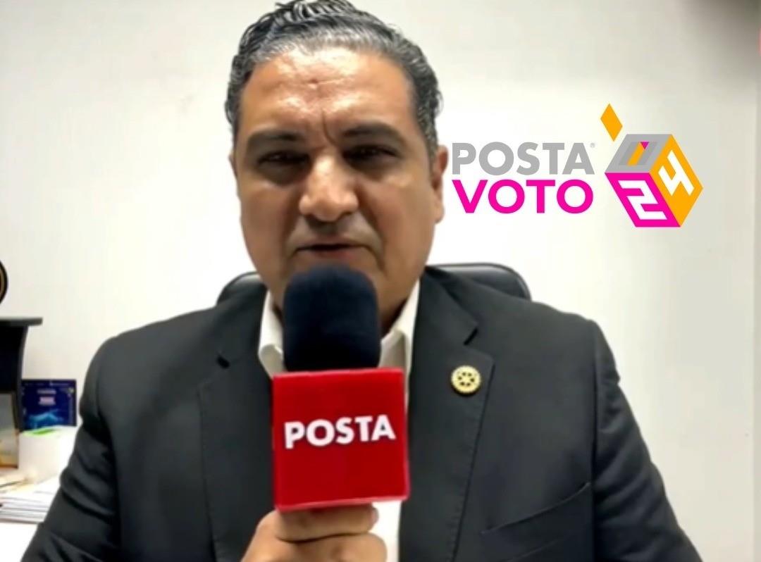 Jesús Padilla informando de lo que se vive en Guanajuato, por la elecciones de 2024. Foto: POSTA MX.