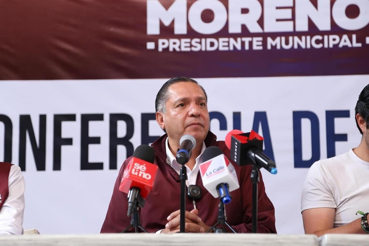 Ricardo Moreno Bastida, candidato a la presidencia municipal de Toluca. Imagen: @rimoba